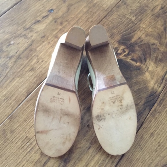 White baby doll tstrap Chloe mary Jane wedges - Picture 8 of 12